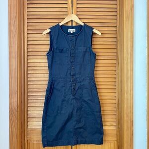 Rowing Blue Sleeveless Denim Button-Front Mini Dress